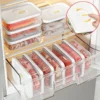 Recipiente de carne para almoço, para geladeira, caixa para guardar queijo, salame, corte frio, carne, peru, salsicha, transparente, organizador de frescor de alimentos